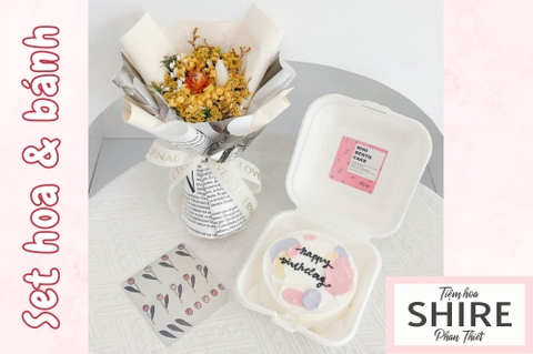 Set bánh mini bento & hoa