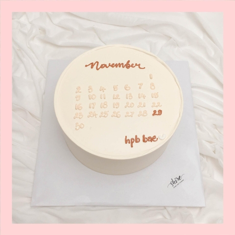 Bánh kem vẽ lịch - Bánh kem sinh nhật