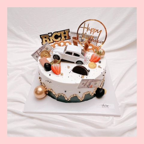 Bánh kem trang trí xe hơi - Bánh kem sinh nhật cho nam