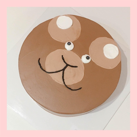 Bánh vẽ hình con gấu dễ thương - Bánh sinh nhật trẻ em