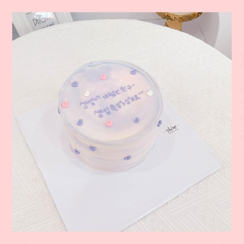 Bánh kem vẽ màu pastel style Hàn - Bánh kem sinh nhật