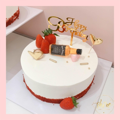 Bánh kem trang trí rượu bia - Bánh kem sinh nhật cho nam