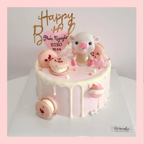 Bánh kem tuổi hợi/con heo - Bánh sinh nhật trẻ em