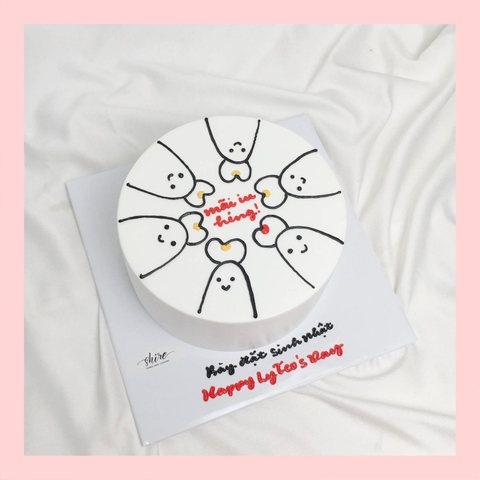 Bánh kem vẽ hình ngộ nghĩnh đáng yêu - Bánh kem sinh nhật