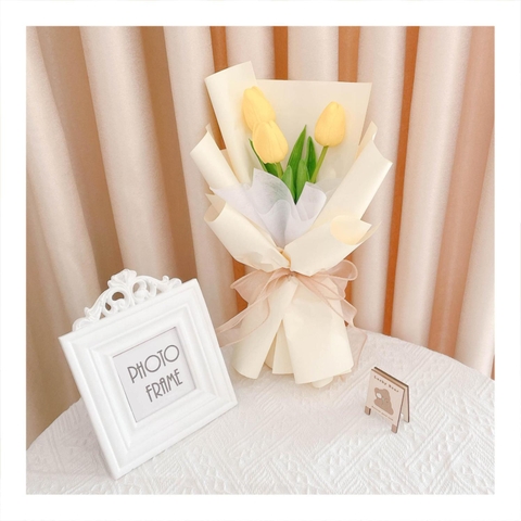 Hoa tulip PU dạng bó