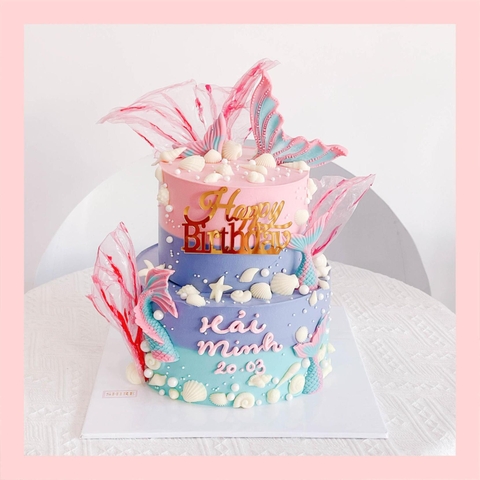 Bánh kem nàng tiên cá Ariel - Bánh sinh nhật công chúa Disney