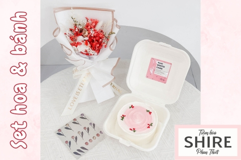 Set bánh mini bento & hoa