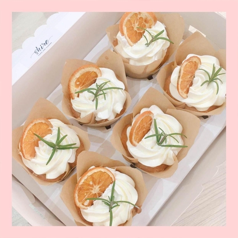 Set cupcake trái cây - Bánh sinh nhật dạng cupcake ổ