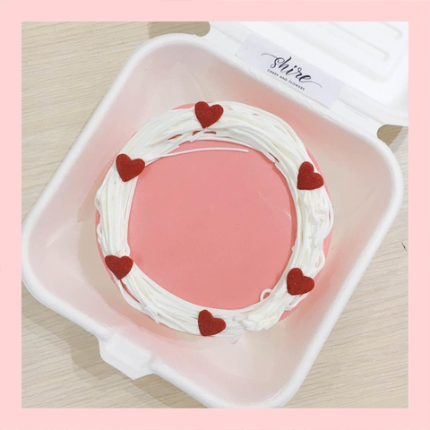 Mini Bento tone màu hồng - Bánh kem bơ mini hộp bã mía