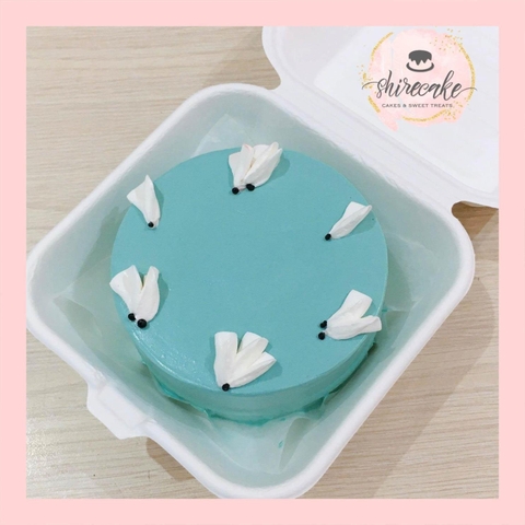 Mini Bento tone màu xanh dương - Bánh kem bơ mini hộp bã mía