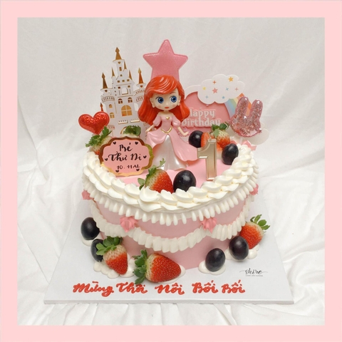 Bánh kem nàng tiên cá Ariel - Bánh sinh nhật công chúa Disney