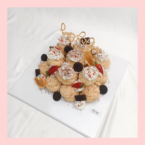 Su kem giòn sinh nhật trái cây - Choux creme