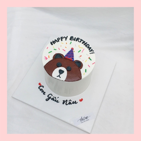 Bánh mini hình thú cute cho bé  - Bánh kem bơ mini 10-12cm