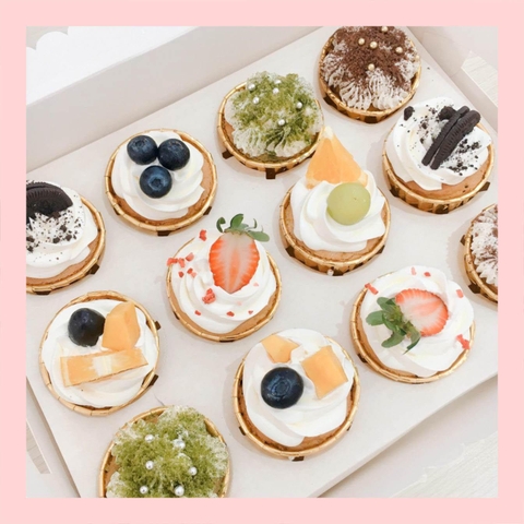 Set cupcake trái cây - Bánh sinh nhật dạng cupcake ổ