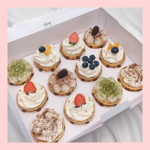 Set cupcake trái cây - Bánh sinh nhật dạng cupcake ổ