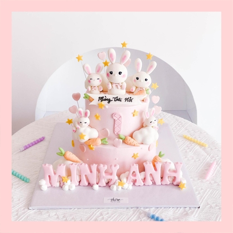 Bánh kem tạo hình con vật 3D cho các bé - Bánh kem fondant