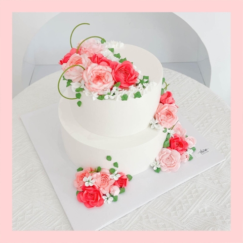 Bánh kem hai tầng cho nữ - Bánh kem sinh nhật cho nữ