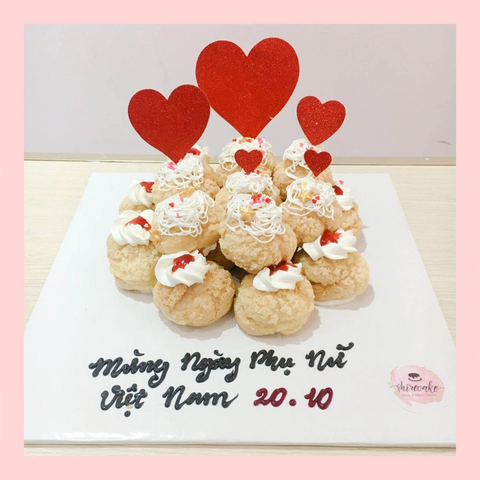 Su kem giòn sinh nhật đơn giản - Choux creme