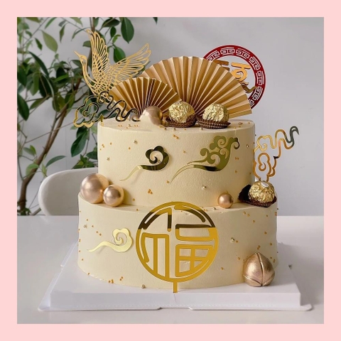 Bánh kem mừng thọ hiện đại