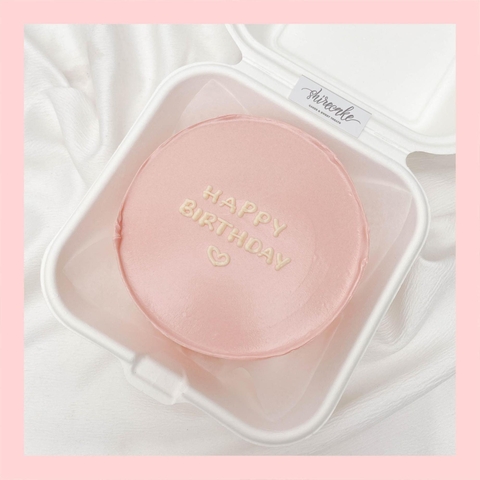 Mini Bento tone màu hồng - Bánh kem bơ mini hộp bã mía