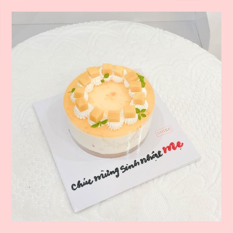 Mousse lạnh xoài - Bánh kem sinh nhật kiểu âu