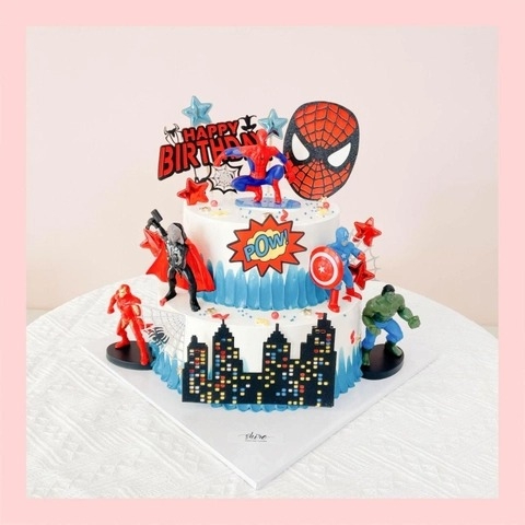 Bánh kem người nhện - Bánh sinh nhật bé trai