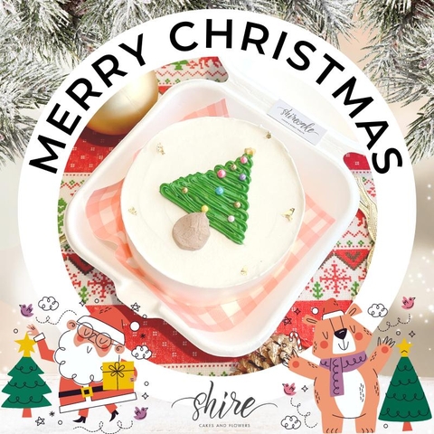 Mini Bento Giáng Sinh 2022 - Bánh kem bơ mini bento hộp bã mía