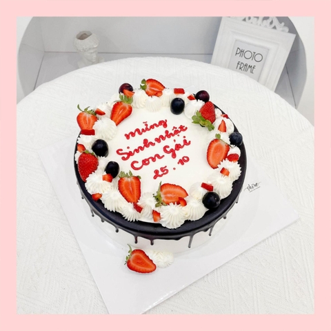 Bánh kem trang trí trái cây - Bánh kem sinh nhật