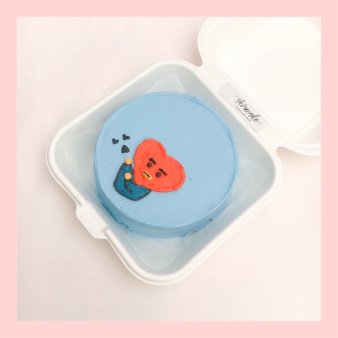 Mini Bento vẽ hình ngộ nghĩnh - Bánh kem bơ mini hộp bã mía