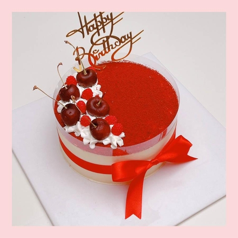 Tiramisu phủ redvelvet  - Bánh kem tiramisu dạng ổ