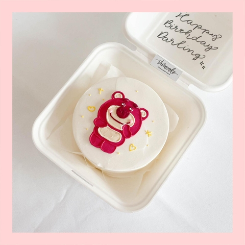 Mini Bento hình gấu dễ thương - Bánh kem bơ mini hộp bã mía