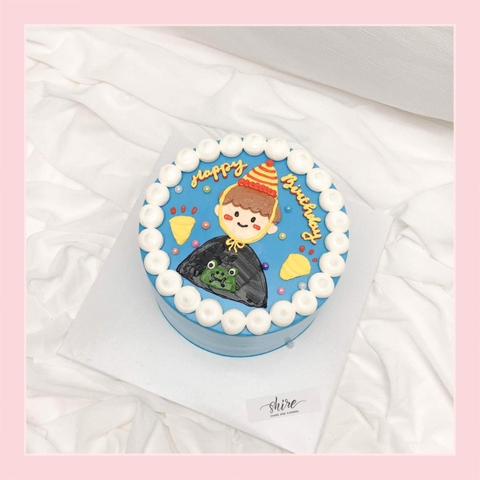 Bánh kem vẽ người nam - Bánh kem sinh nhật cho nam