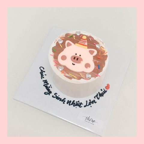 Bánh mini hình thú cute cho bé  - Bánh kem bơ mini 10-12cm