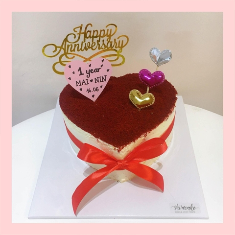 Tiramisu phủ redvelvet  - Bánh kem tiramisu dạng ổ