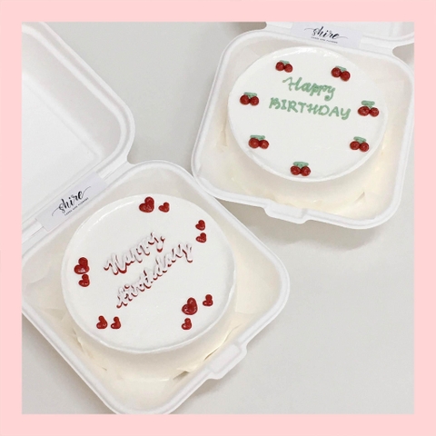 Mini Bento tình yêu - Bánh kem bơ mini hộp bã mía