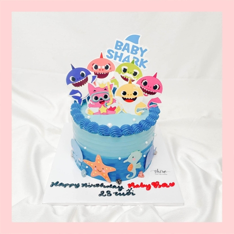 Bánh mini trang trí đồ chơi thú cute cho bé gái  - Bánh kem bơ mini 10-12cm