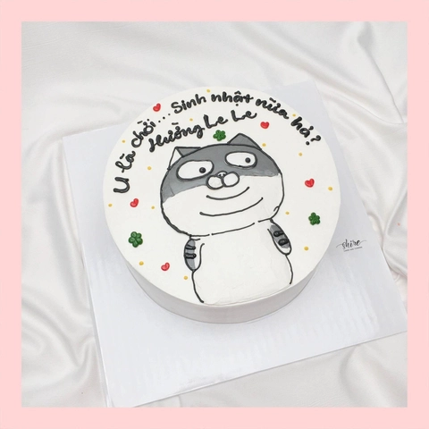 Bánh vẽ hình Totoro/ chó Snoopy/ heo Peppa/ mèo Cinnamoroll/ thỏ hồng/ BT21 dễ thương - Bánh sinh nhật trẻ em