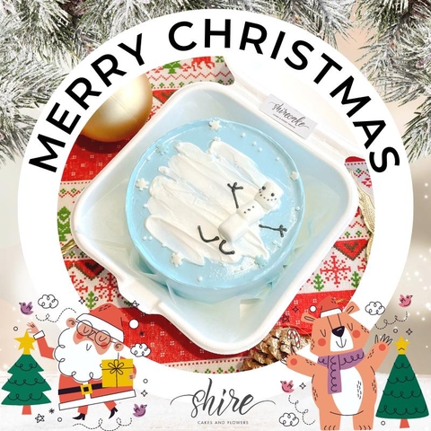 Mini Bento Giáng Sinh 2022 - Bánh kem bơ mini bento hộp bã mía