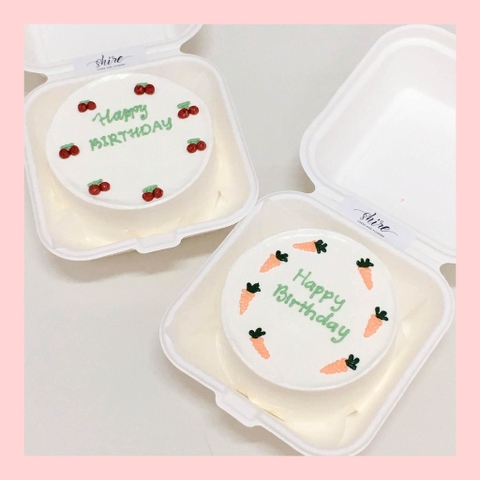 Mini Bento trái cây khác - Bánh kem bơ mini hộp bã mía