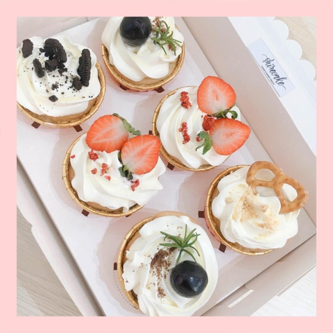 Set cupcake trái cây - Bánh sinh nhật dạng cupcake ổ