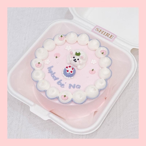 Mini Bento bắt kem 3D - Bánh kem bơ mini hộp bã mía