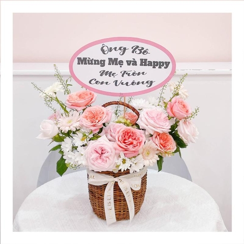 Giỏ hoa tươi mừng sinh nhật
