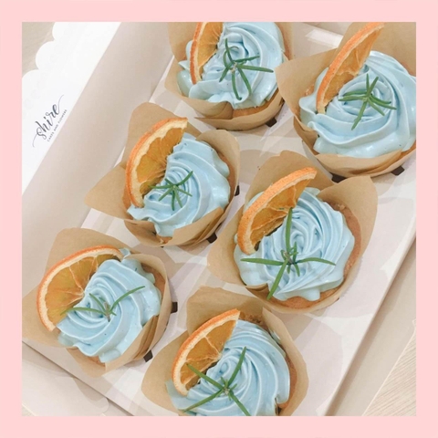 Set cupcake trái cây - Bánh sinh nhật dạng cupcake ổ