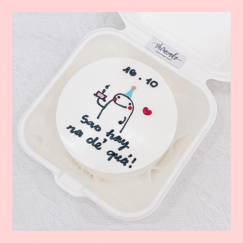 Mini Bento vẽ hình ngộ nghĩnh - Bánh kem bơ mini hộp bã mía