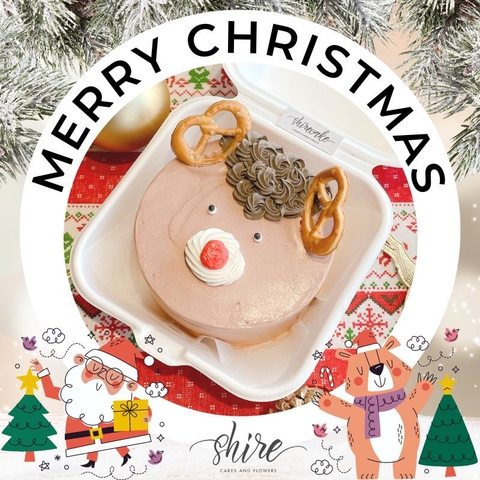 Mini Bento Giáng Sinh 2022 - Bánh kem bơ mini bento hộp bã mía