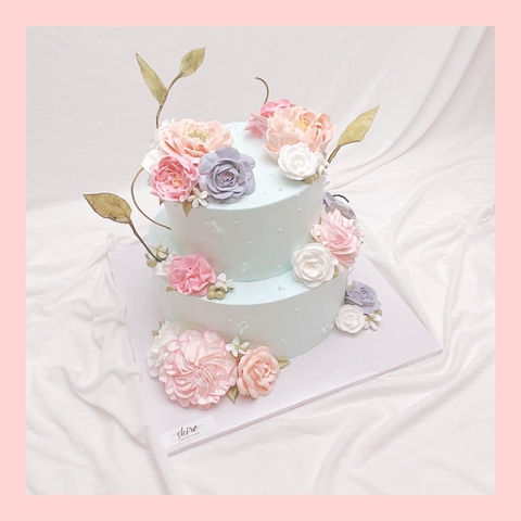 Bánh kem hai tầng cho nữ - Bánh kem sinh nhật cho nữ