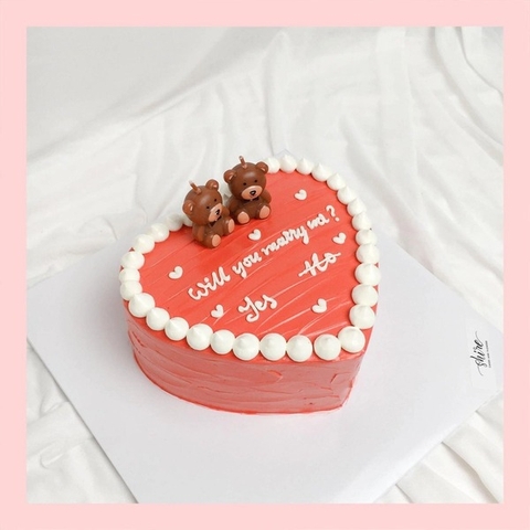 Bánh kem hình trái tim