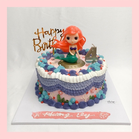 Bánh kem nàng tiên cá Ariel - Bánh sinh nhật công chúa Disney