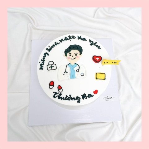 Bánh kem vẽ người nam - Bánh kem sinh nhật cho nam