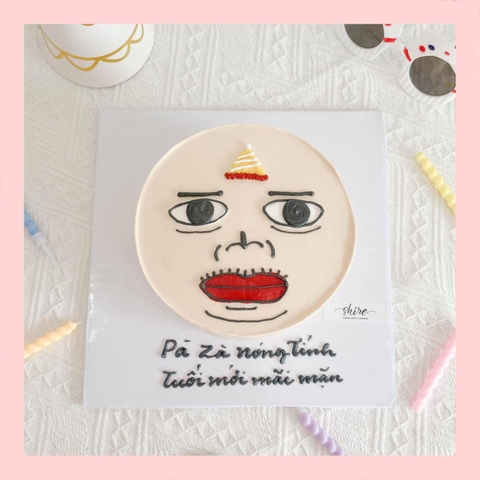 Bánh kem vẽ hình ngộ nghĩnh đáng yêu - Bánh kem sinh nhật